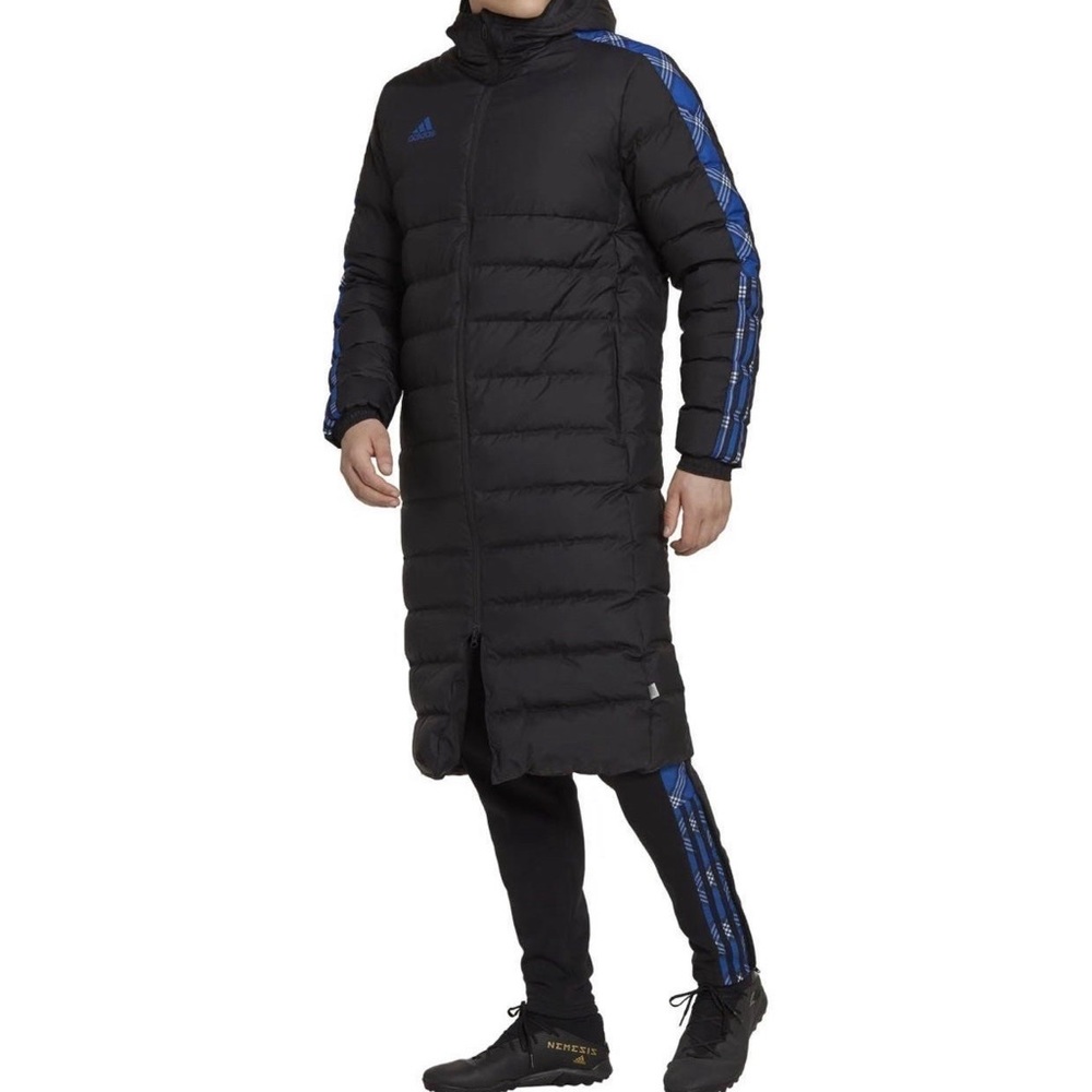 Adidas Tiro Long Down Jacket Soccer Men Sz M